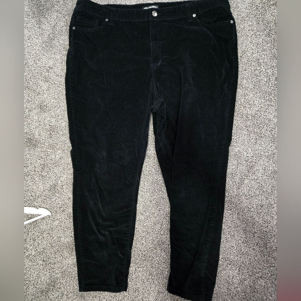 Joe Fresh Black Corduroy Trousers